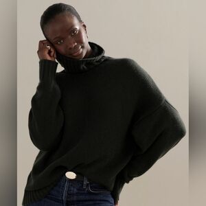 Clearance! Jenni Kayne Cashmere Porter Turtleneck Sweater Color FOREST